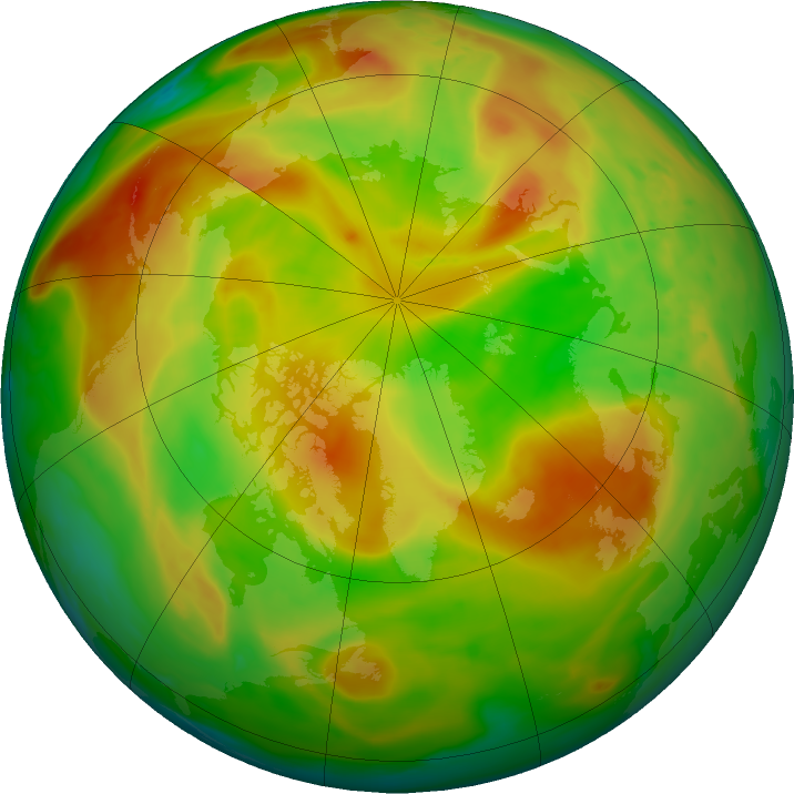 Arctic ozone map for 06 June 2024